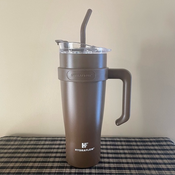 HYDRAFLOW Other - HYDRAFLOW 40oz Capri Stainless Steel Insulated Tumbler Straw Sip Lid Brown #499